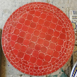 plateau de table ou console en céramique marocaine ou zellige